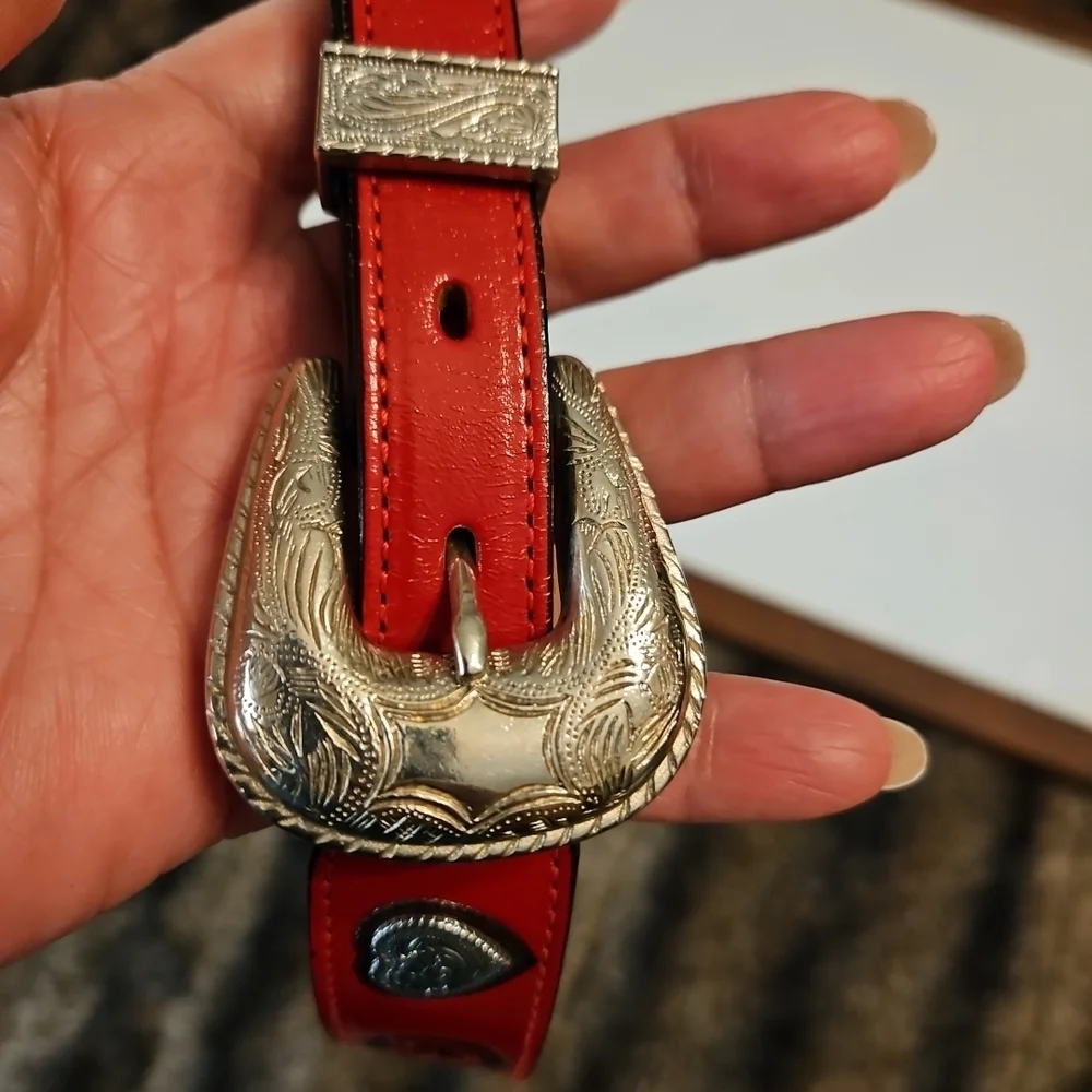 Source Unknown red leather
